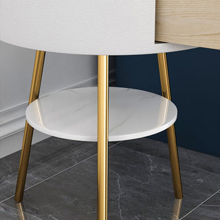 Navoic Lampadaire en Bois Et Marbre