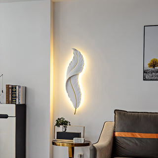 Cumare Applique Murale en Résine Plume Créativité Individuelle