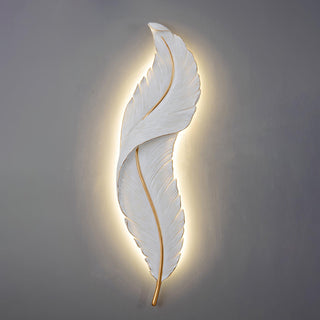 Cumare Applique Murale en Résine Plume Créativité Individuelle