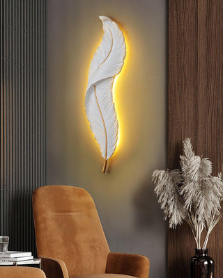Cumare Applique Murale en Résine Plume Créativité Individuelle