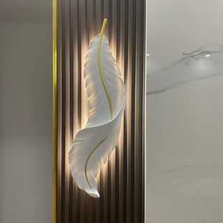 Cumare Applique Murale en Résine Plume Créativité Individuelle