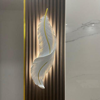 Cumare Applique Murale en Résine Plume Créativité Individuelle