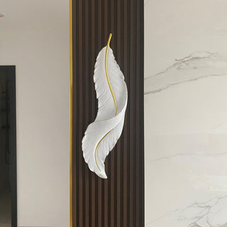 Cumare Applique Murale en Résine Plume Créativité Individuelle