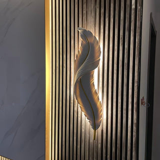 Cumare Applique Murale en Résine Plume Créativité Individuelle