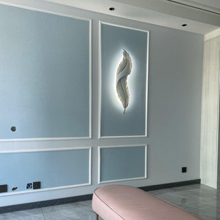 Cumare Applique Murale en Résine Plume Créativité Individuelle