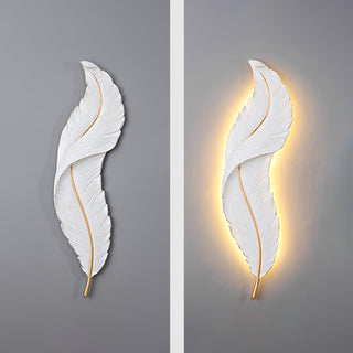 Cumare Applique Murale en Résine Plume Créativité Individuelle