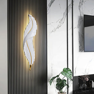 Cumare Applique Murale en Résine Plume Créativité Individuelle