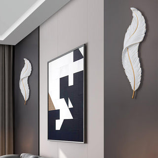 Cumare Applique Murale en Résine Plume Créativité Individuelle
