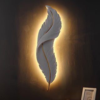 Cumare Applique Murale en Résine Plume Créativité Individuelle
