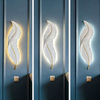 Cumare Applique Murale en Résine Plume Créativité Individuelle