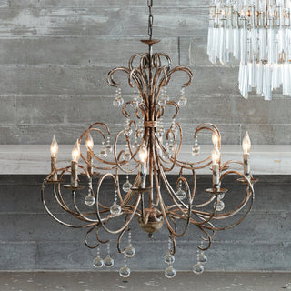 Ermira Lustre Cristal Verre Luxe Postmoderne Salon