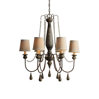 Arshaor Lustre Bois Métal Luxe Postmoderne Salon