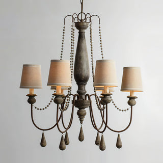 Arshaor Lustre Bois Métal Luxe Postmoderne Salon