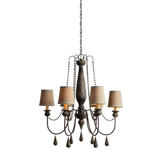 Arshaor Lustre Bois Métal Luxe Postmoderne Salon
