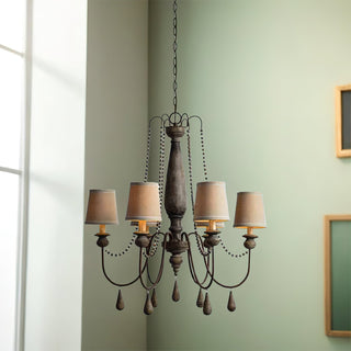 Arshaor Lustre Bois Métal Luxe Postmoderne Salon