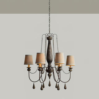 Arshaor Lustre Bois Métal Luxe Postmoderne Salon