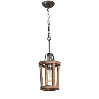 Veraeen Suspension Métal Bois Industriel Vintage Salon