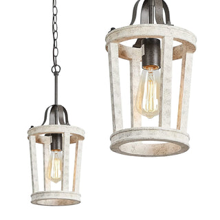 Veraeen Suspension Métal Bois Industriel Vintage Salon