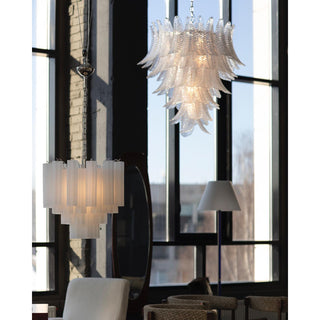 Ersoran Lustre Métal Verre Luxe Postmoderne