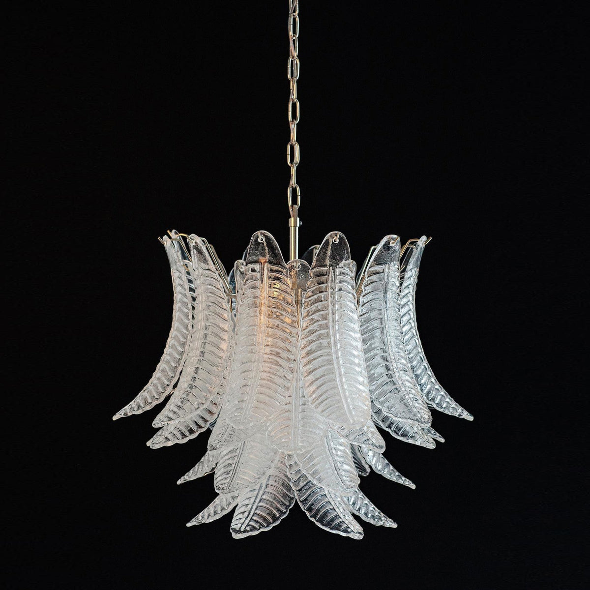 Ersoran Lustre Métal Verre Luxe Postmoderne