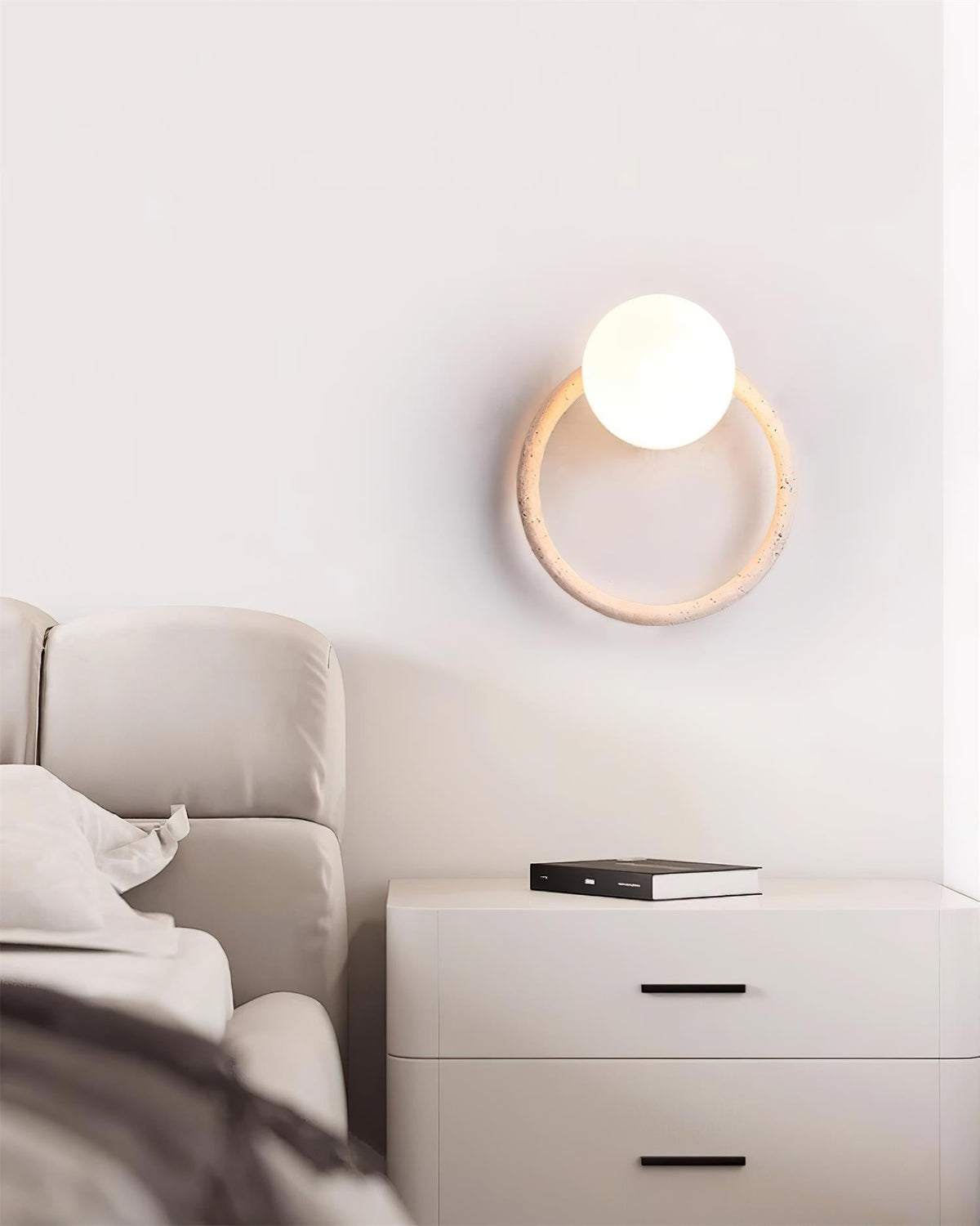 Geylo Travertine Wing Wall Light-Neutral Decor
