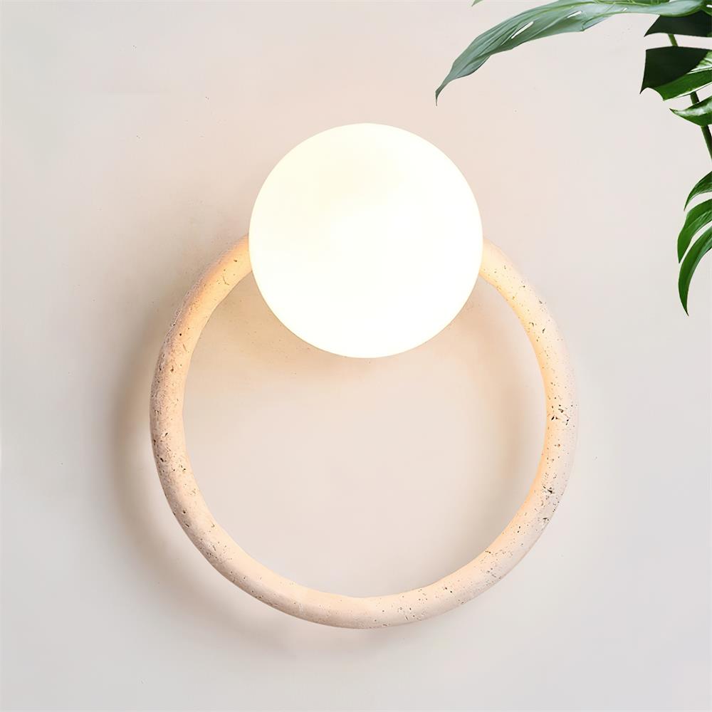 Geylo Travertine Wing Wall Light-Neutral Decor