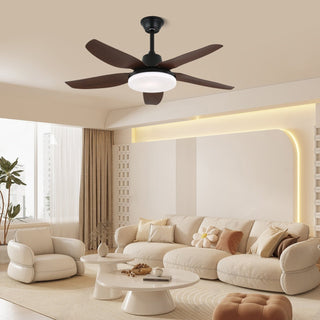 Plafonnier Ventilateur Luvo Moderne en Bois
