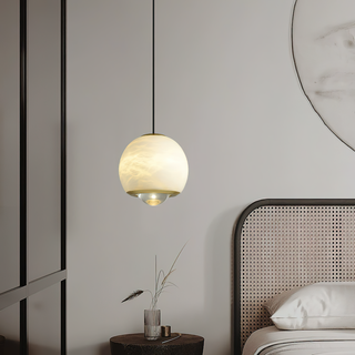 Zephaan Suspension Laiton Albâtre Moderne Minimaliste