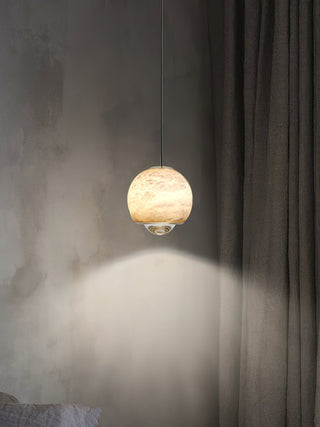 Zephaan Suspension Laiton Albâtre Moderne Minimaliste