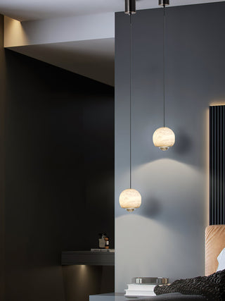Zephaan Suspension Laiton Albâtre Moderne Minimaliste