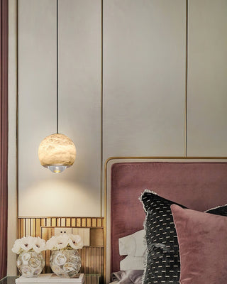 Zephaan Suspension Laiton Albâtre Moderne Minimaliste