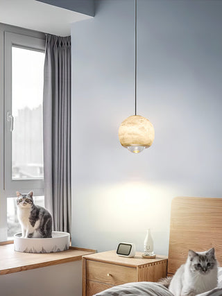 Zephaan Suspension Laiton Albâtre Moderne Minimaliste