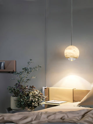 Zephaan Suspension Laiton Albâtre Moderne Minimaliste
