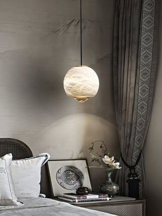 Zephaan Suspension Laiton Albâtre Moderne Minimaliste