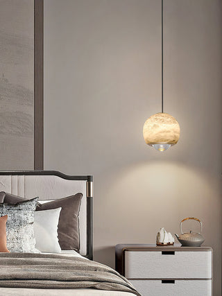 Zephaan Suspension Laiton Albâtre Moderne Minimaliste