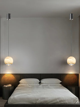 Zephaan Suspension Laiton Albâtre Moderne Minimaliste