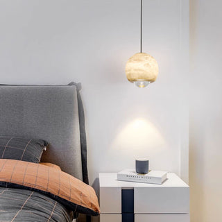 Zephaan Suspension Laiton Albâtre Moderne Minimaliste