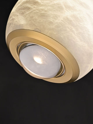Zephaan Suspension Laiton Albâtre Moderne Minimaliste