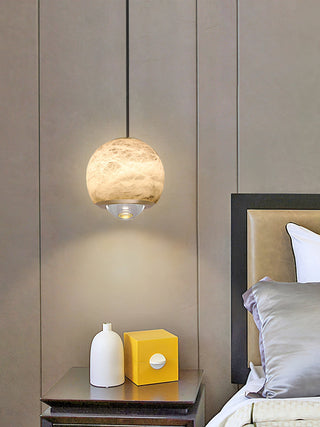 Zephaan Suspension Laiton Albâtre Moderne Minimaliste