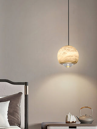 Zephaan Suspension Laiton Albâtre Moderne Minimaliste