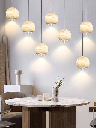 Zephaan Suspension Laiton Albâtre Moderne Minimaliste