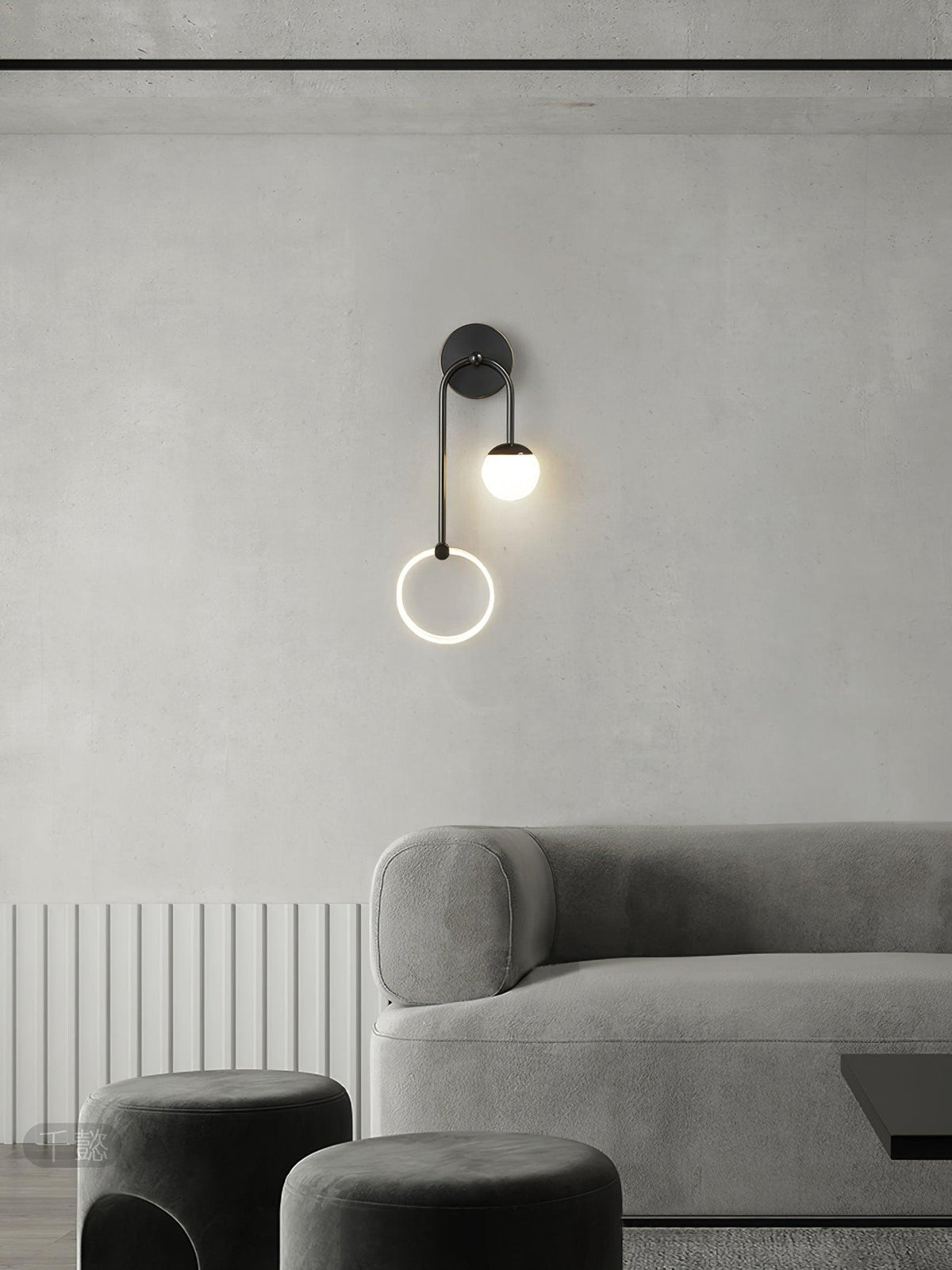 Edruna Applique Murale LED Laiton Minimaliste Moderne