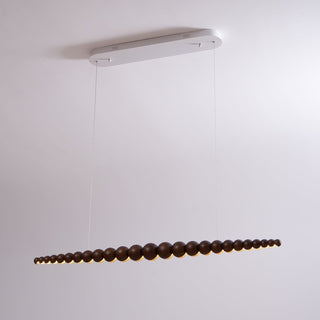 Favon Lustre en Bois à Perles