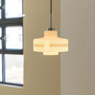 Roko Suspension Mid Century Vintage Blanc et Orange
