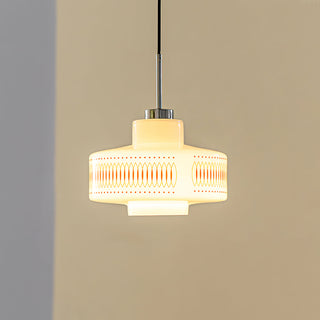 Roko Suspension Mid Century Vintage Blanc et Orange