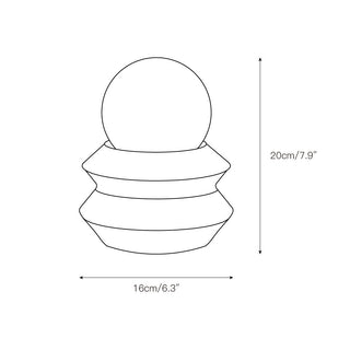 Renaette Lampe à Poser (Batterie Intégrée)