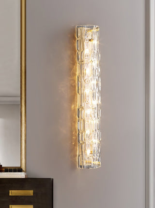 Lumix Lampe Murale en Laiton et Verre Glam