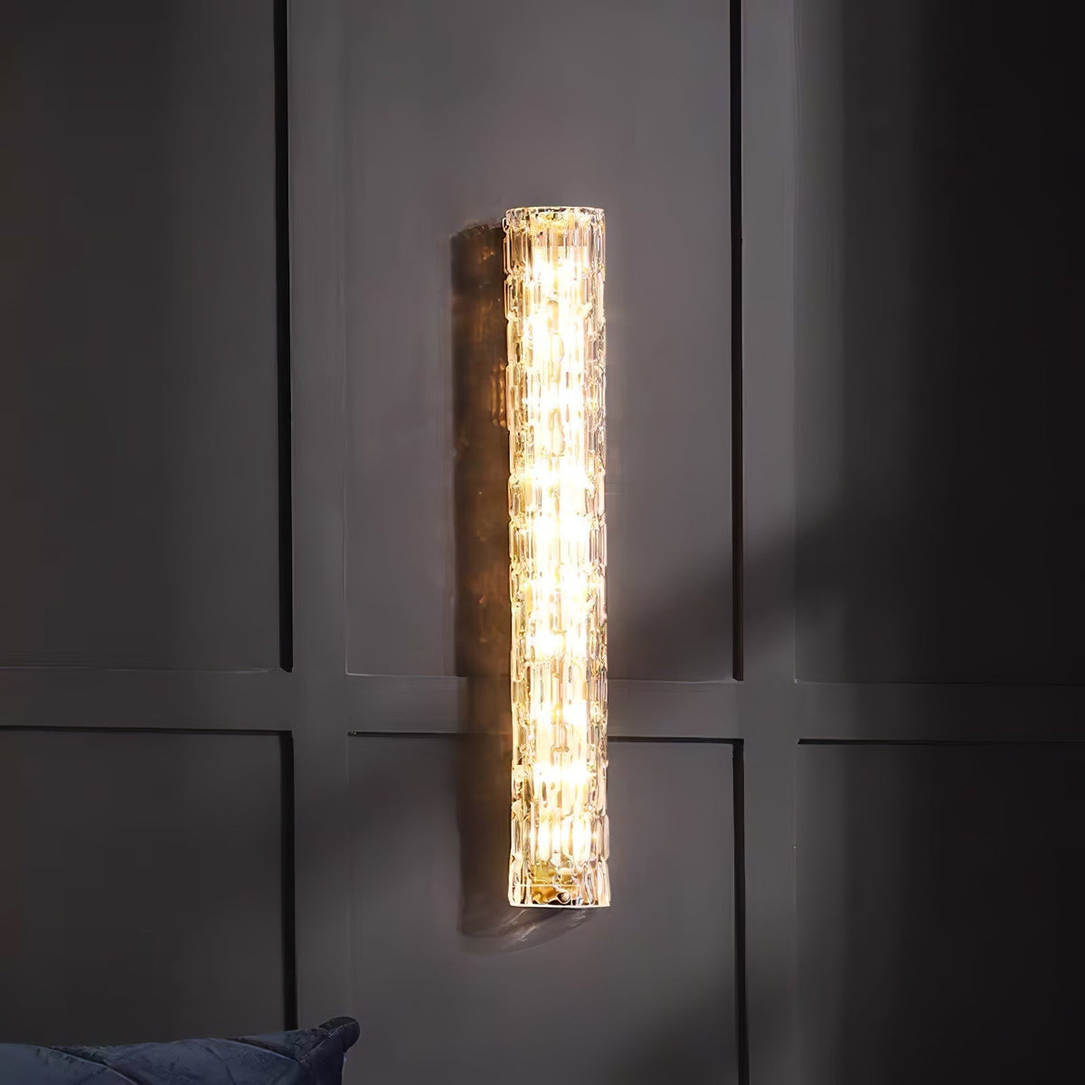 Lumix Lampe Murale en Laiton et Verre Glam