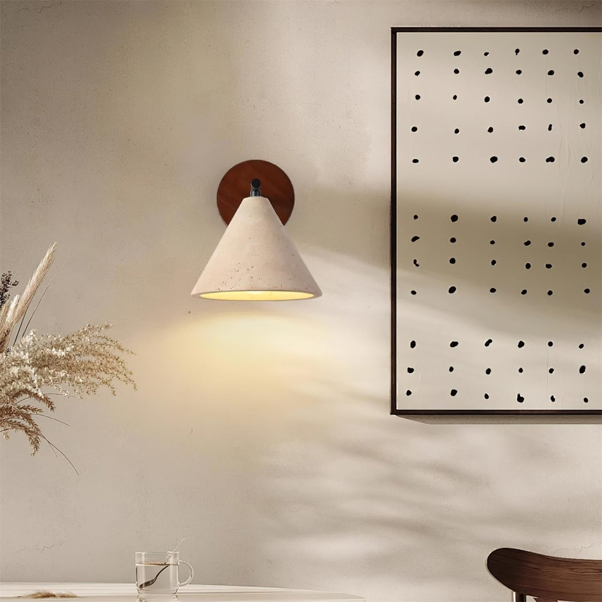 Tavero Modern Cone Wall Sconce-Neutral Decor