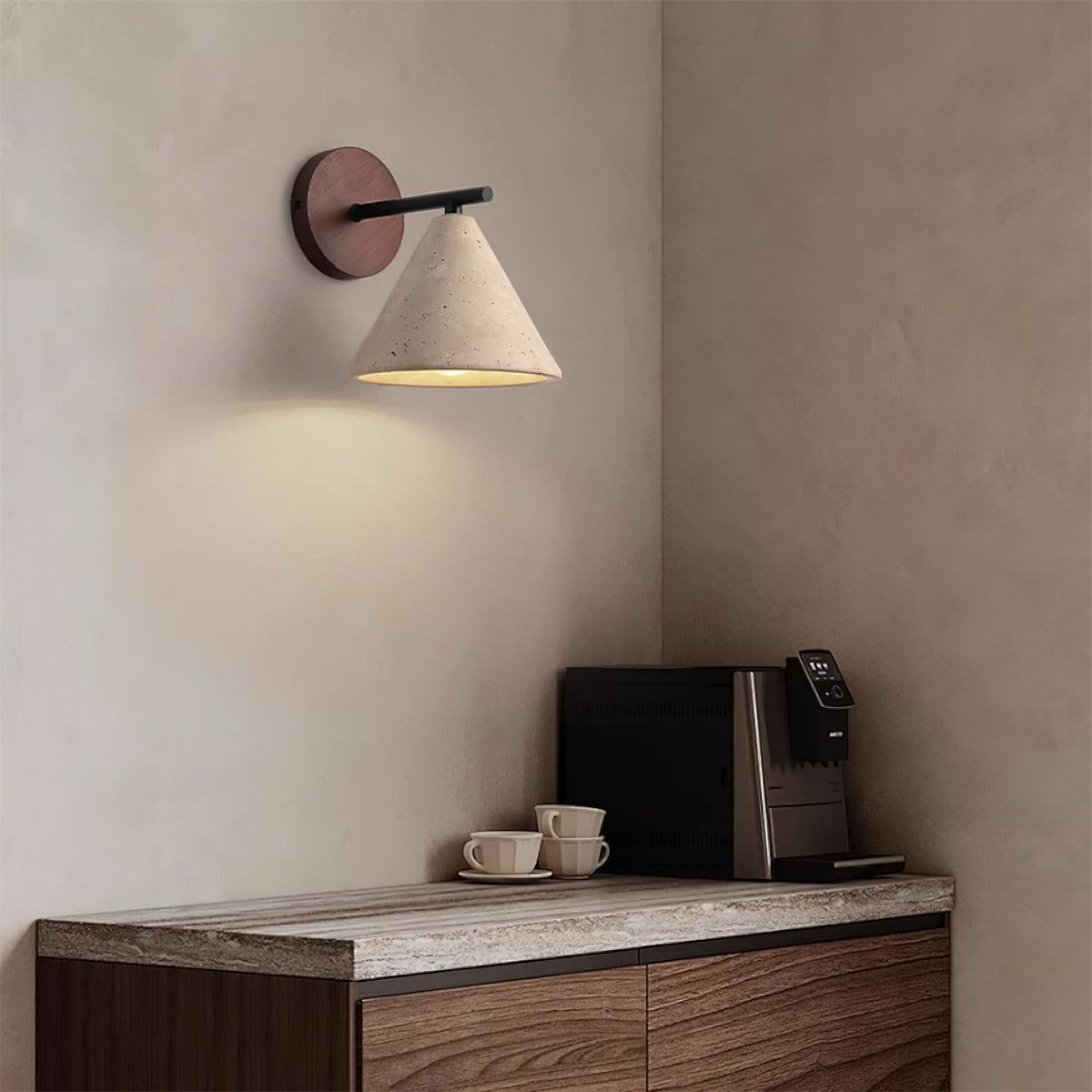 Tavero Modern Cone Wall Sconce-Neutral Decor